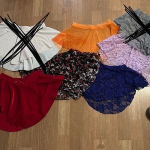 Lot of 5 ballet skirts.